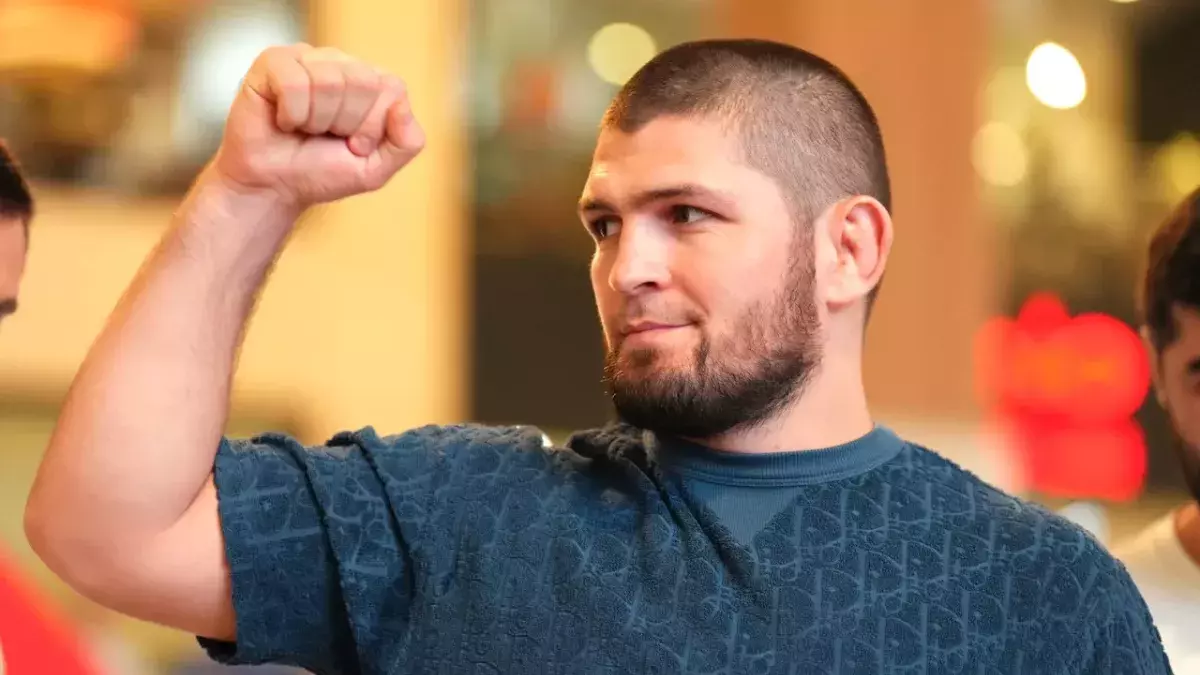 Khabib en octobre 2022 a Abu Dhabi. 
