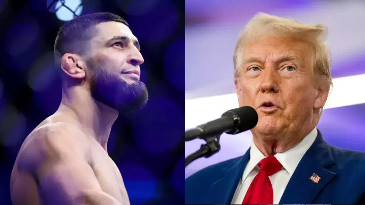 Khamzat Chimaev et Donald Trump 