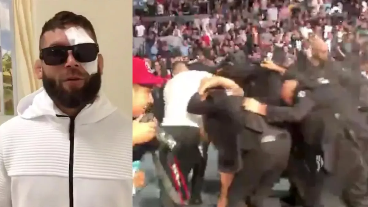 La foule de Mexico s'en est violemment prise à Jeremy Stephens après l'arrêt du combat.