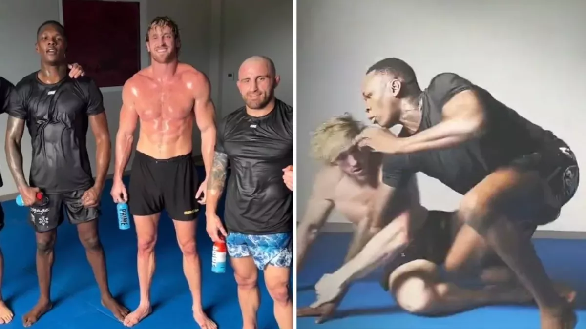 Logan Paul s'est entrainé avec Israel Adesanya et Alexander Volkanovski. 