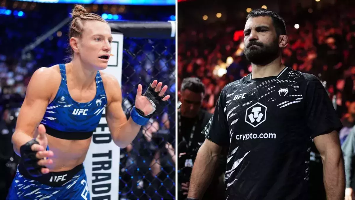 Manon Fiorot et Benoit Saint-Denis lors de l'UFC 315.