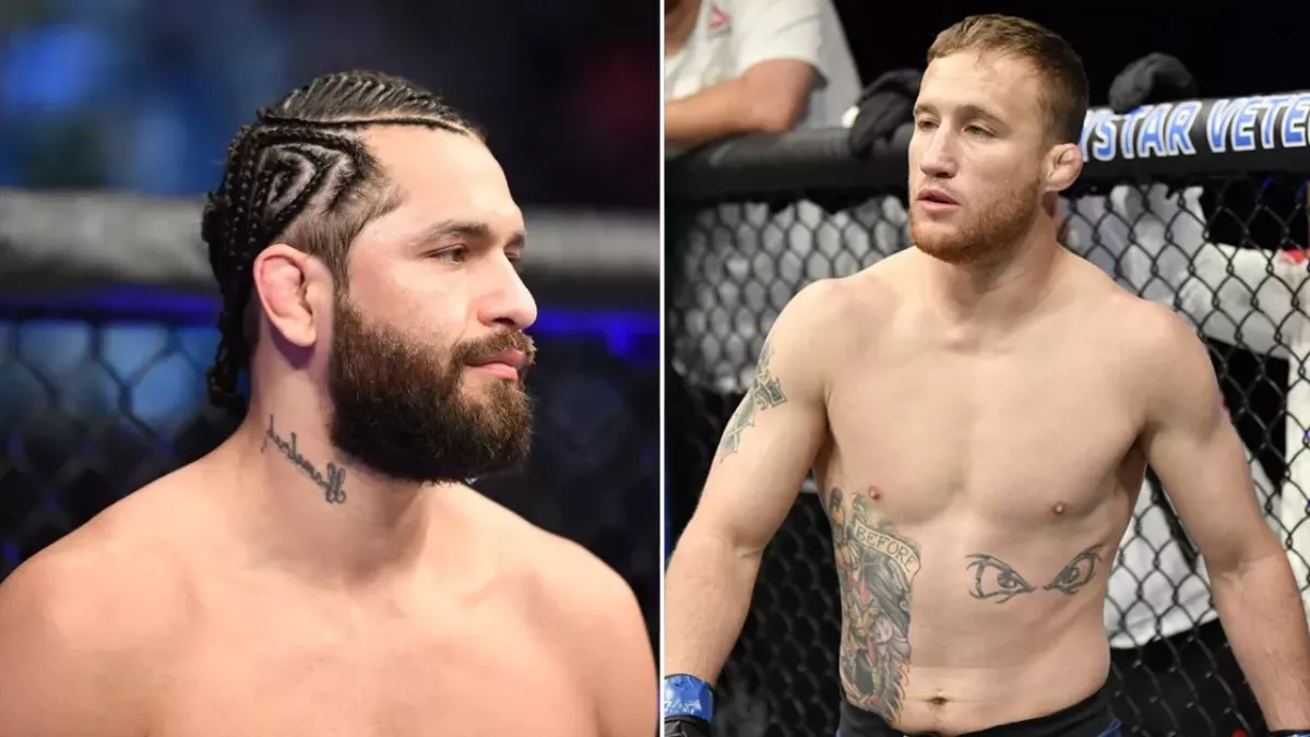 Masvidal et Gaethje dans la cage de l'UFC