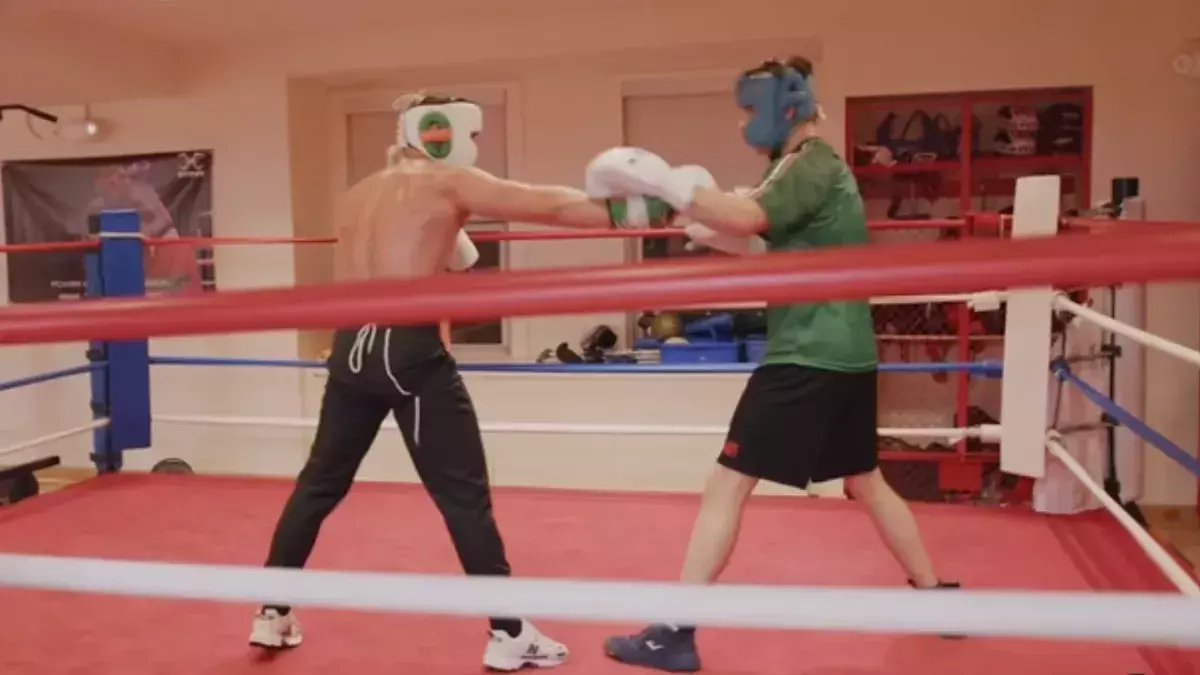 McGregor en sparring contre Sean O’Bradaigh
