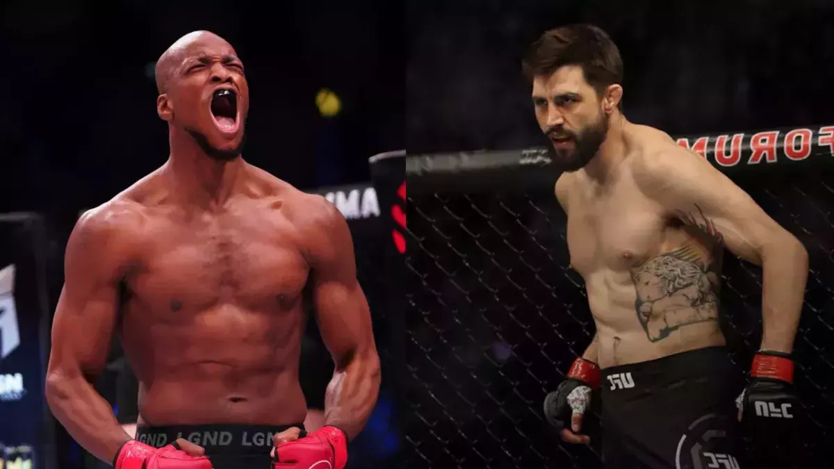 Michael "Venom" Page et Carlos Condit dans la cage