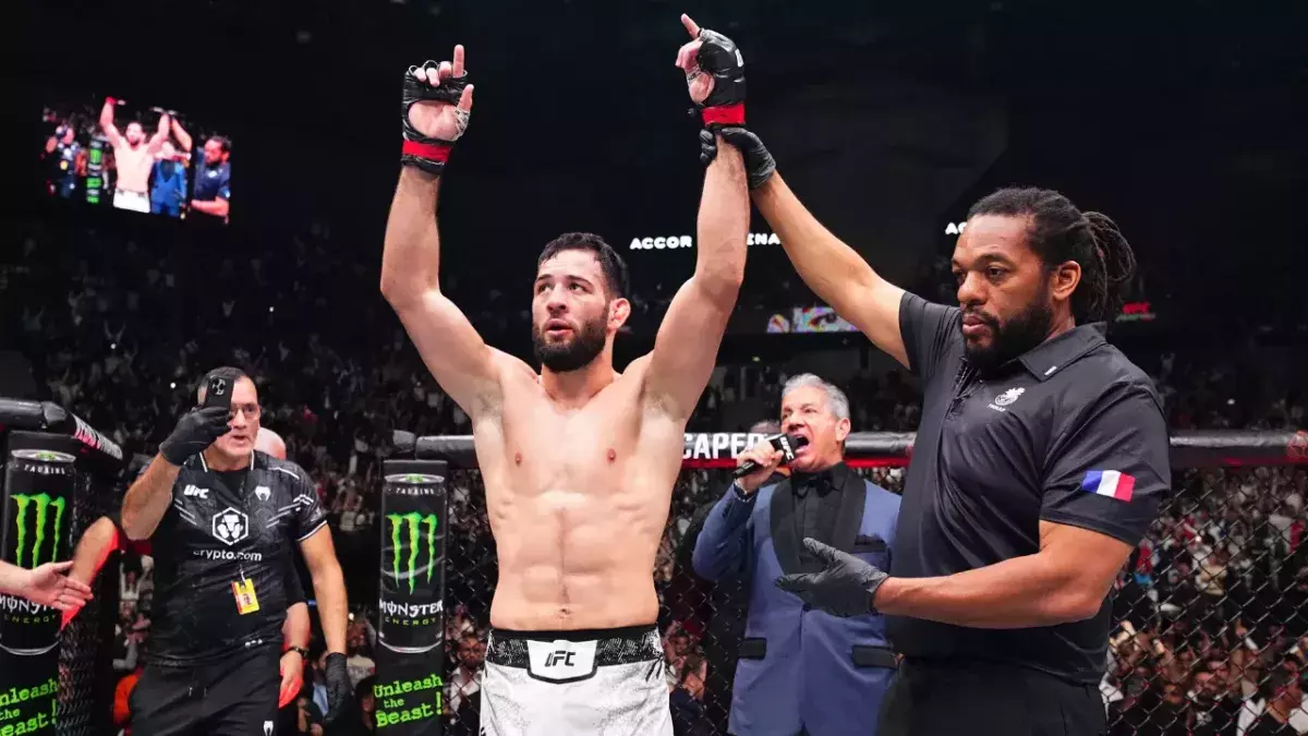 Nassourdine Imavov lors de l'UFC Paris 3.