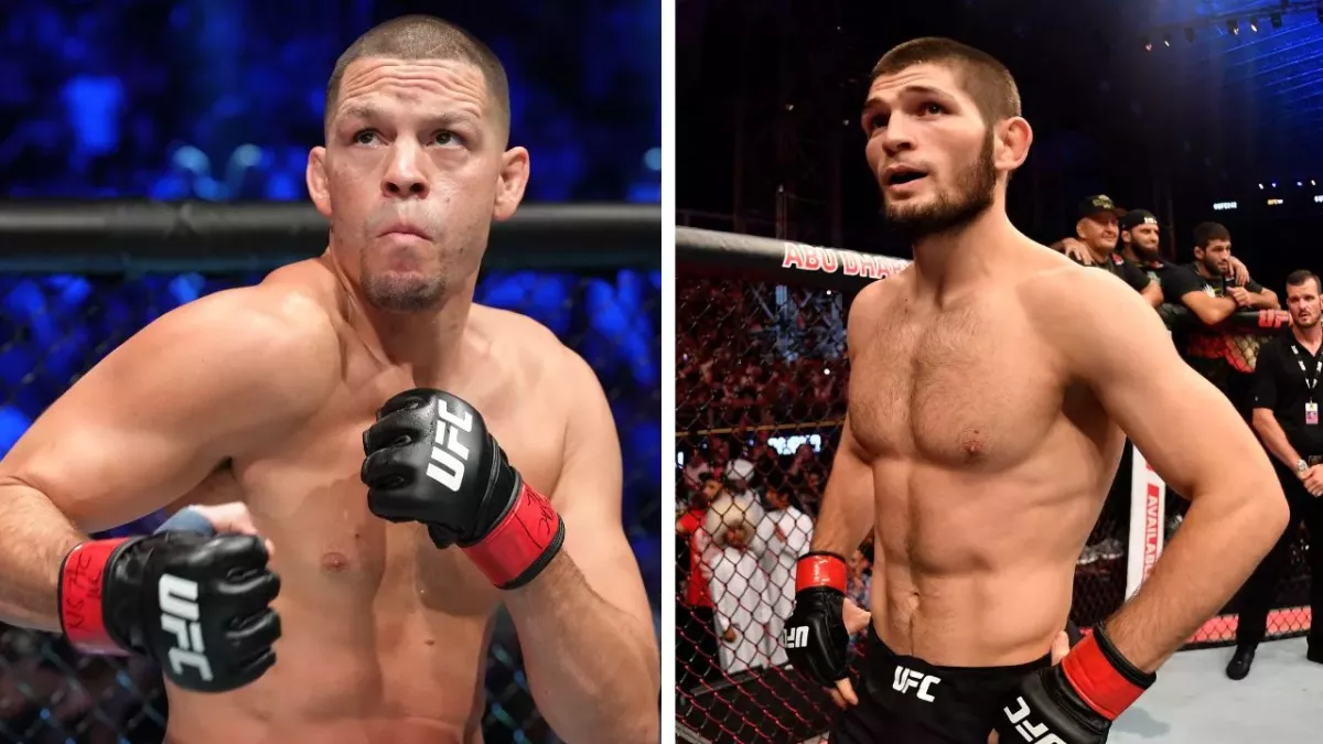 Nate Diaz et Khabib Nurmagomedov. 