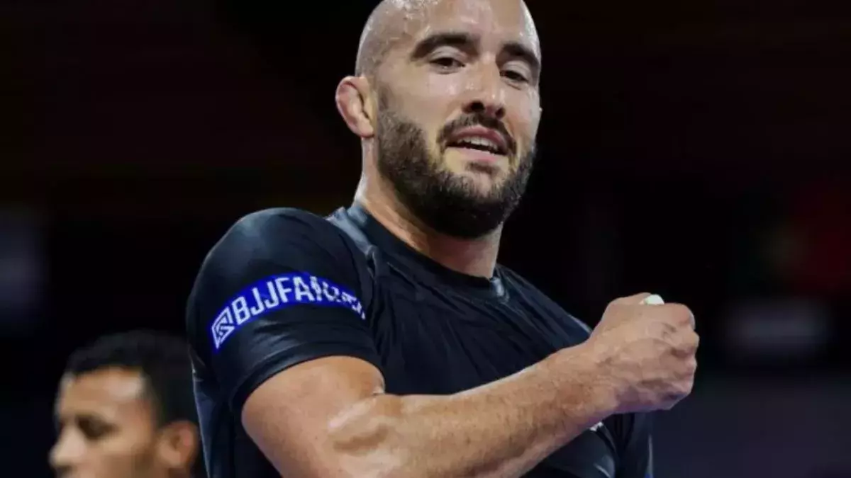 Nicolas Renier à une compétition de grappling