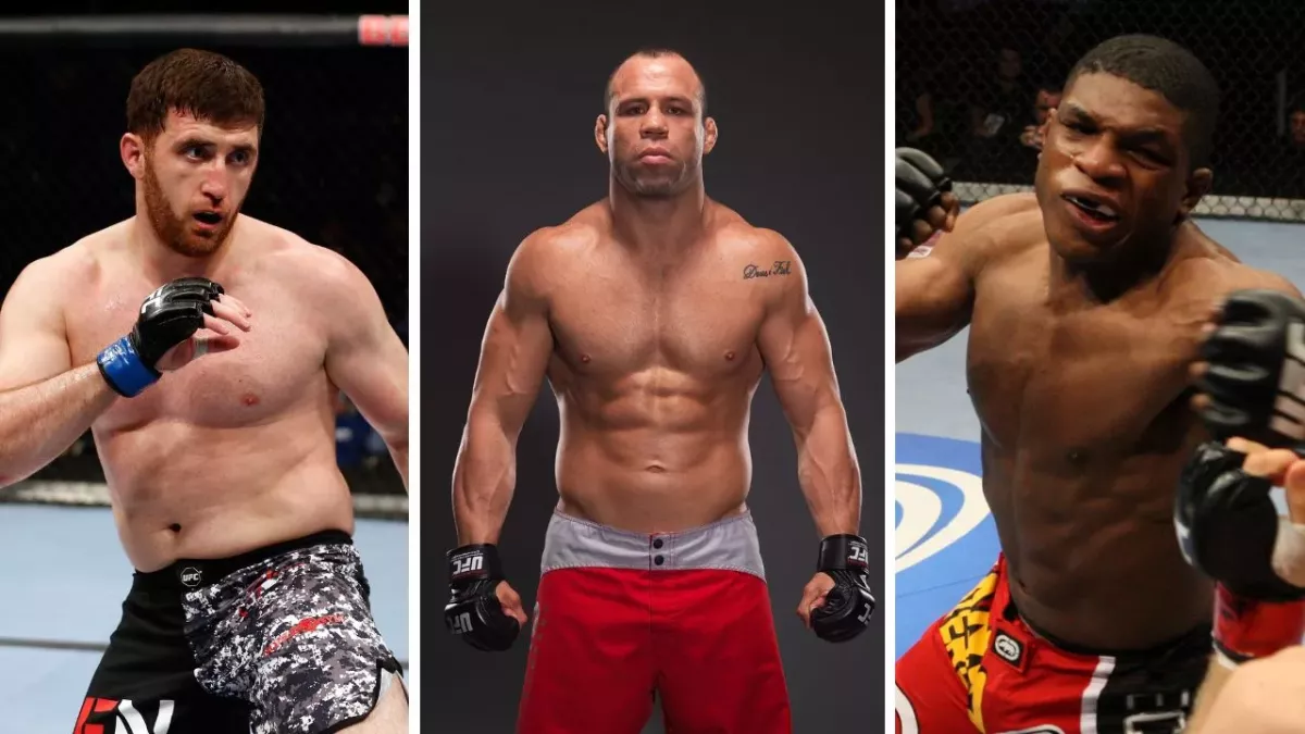 Ruslan Magomedov, Wanderlei SIlva et Paul Daley. 