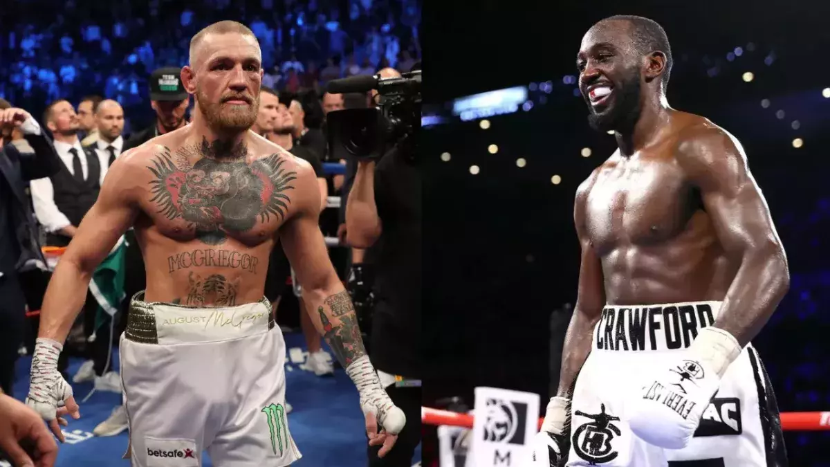 Terence Crawford et McGregor sur le ring