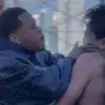 Devin Haney a poussé Ryan Garcia lors de leur face à face. 
