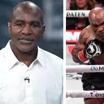 Evander Holyfield était présent pour voir son ancien rival combattre à Arlington (Texas).