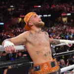 Jake Paul après sa victoire face à Tyron Woodley 