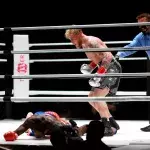 Jake Paul lors de son combat contre Nate Robinson 