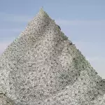 Montagne de billets 