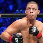 Nate Diaz lors de son dernier combat à l'UFC face à Tony Ferguson. 