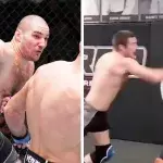 Sean Strickland a fait face à Robin Safar, boxeur invaincu, à l'entrainement. 