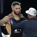 Tony Yoka désemparé après sa défaite face à Ryad Merhy.  