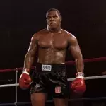 Mike Tyson lors de son combat contre Jose Ribalta en 1986. 