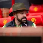 Tyson Fury à Old Trafford, stade de l'équipe de football de Manchester United. 