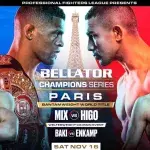 Affiche officielle de l’évènement du Bellator Paris