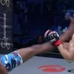 Asiashu Tshitamba met KO son adversaire Billy Oosthuizen à l'EFC