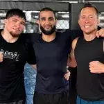 Baki avec Firas Zahabi et Georges St-Pierre