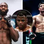 Francis Ngannou voit Cédric Doumbé avoir plus d'avantes que Baki dans leur combat au PFL Paris 2. 