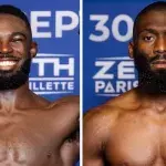 Jordan Zébo et Cédric Doumbé ont fait le poids avant de s'affronter au PFL Paris. 