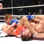 Hideo Tokoro réalisant un armbar au Rizin