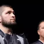 Khabib Nurmagomedov et son ancien entraineur Javier Mendez. 