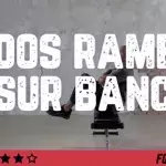 Abdos rameur sur banc