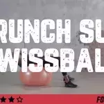 Musculation des abdos : crunch sur swiss ball