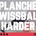 Planche Swissball Harder : exercice poussé avec l'accessoire