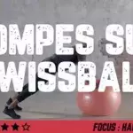 Pompes swiss ball