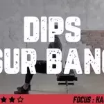 Dips sur banc : exercice de musculation pour triceps