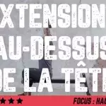 Exercice musculation des triceps : extensions au dessus de la tête