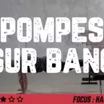 Pompes sur banc