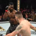 Chris Weidman et Uriah Hall lors de l'UFC 261