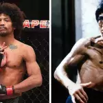 Alex Caceres, athlète de l'UFC, réalise de nombreux mouvements inspirés de Bruce Lee lors de ses combats. 