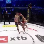 Bohdan Gnidko envoie un coup à Damian Piwowarczyk