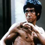 Bruce Lee sur le tournage d'une publicité. 