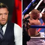 Conor McGregor et Floyd Mayweather lors de leur combat de boxe en 2017
