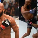Demetrious Jonhson envoie un coup de genou à Adriano Moraes