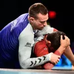 James Krause de la Team WEC et Gilbert Melendez de la Team Strikeforce