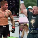 La star de l'UFC Dustin Poirier se fait soumettre par Brian Shaw, l'homme le plus fort du monde 