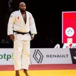 Teddy Riner en février dernier lors du Grand Slam de Paris à l'Accor Arena de Paris.