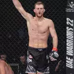 Jimmy Vienot, victorieux après son premier combat de MMA