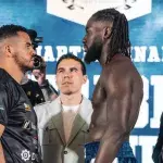 Le champion des light heavyweights Tarik Khabez face au Français Pascal Touré