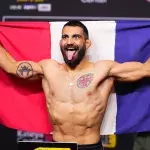 Benoît Saint-Denis avant son combat face à Dustin Poirier en mars 2024.