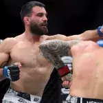 Benoit Saint-Denis dans la cage de l'UFC